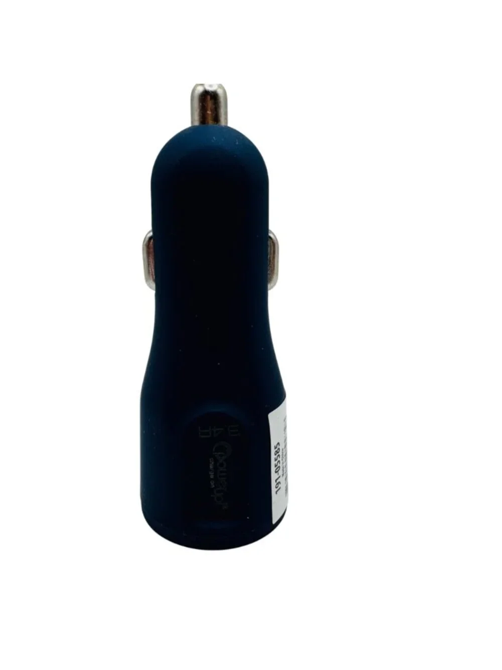 PowerUp Dual USB Car Charger 3.4A Navy Blue Compact Design For Fast Charging Dev